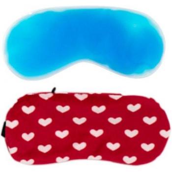 Masque de nuit unisexe en peluche avec bandeau et glace