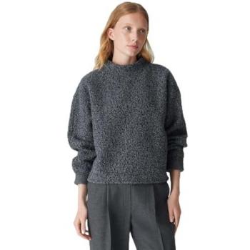 OPUS Damen Pullover Boxy Fit GOJAM grau Bouclé Größe 40
