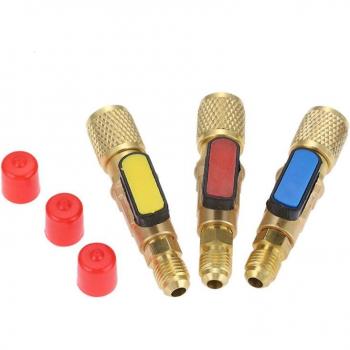 Brass 1/4 inch Male to 1/4 inch / 5/16 inch Female AC Charging Hoses Set