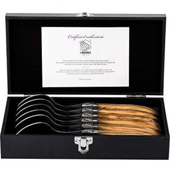 Laguiole Style de Vie 6-Piece Olive Wood Spoon Set