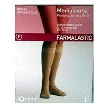 FARMALASTIC MEDIA CORTA C.NORMAL NEGRA T-M