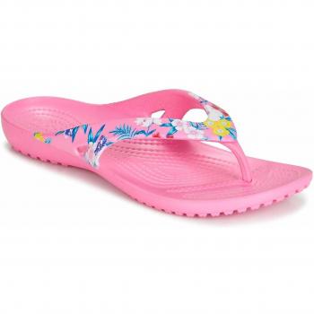 Crocs Kadee II Damen Wassersportflip‑W im Tropenblumen‑Pink Lemonade Design – Größe 42 EU
