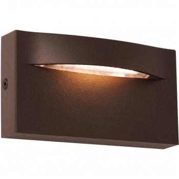 Viokef Applique Vita LED d'extérieur, brun rouille, 13,7 x 7,5 cm