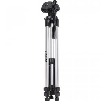 InLine Aluminium Stativ für Digitalkameras und Videokameras, höhenverstellbar 65-173 cm