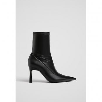 Stradivarius Stiletto Heel Ankle Boots Black 4