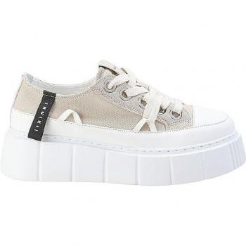 INUIKII Matilda Sneakers en toile beige pour dames