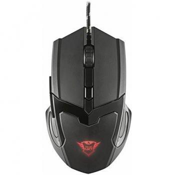 Trust Gaming GXT 101 21044 Mouse da Gioco Illuminato a 4800 DPI Dotato di 6 Pulsanti Nero