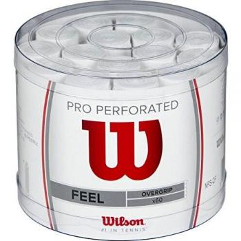 Overgrips Perforados Wilson Blanco Bote 60 unidades