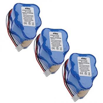 3x Hoover Compatible Battery for RVC0010, RVC0011, RVC0011-001 Vacuum Cleaner (2500mAh, 6V, NiMH)