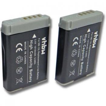 Batteries d’appoint 2 pièces 1010 mAh pour reflex numérique Canon