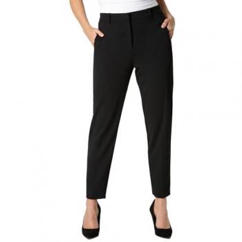 Roman Roman Kurze Gerade Stretchhose für Damen in Schwarz