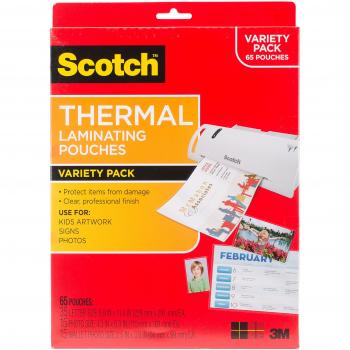 3M Scotch Dual‑Side Thermal Laminate Packs – Multi‑Colour
