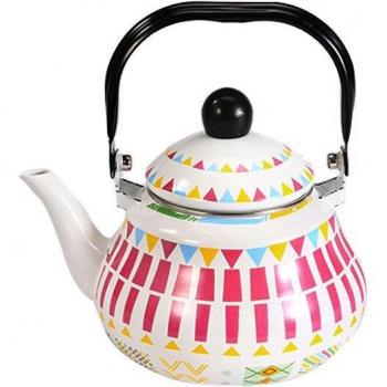 Emaillierter Gas-Wasserkocher Birnenform 2,5 L