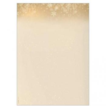 SIGEL Weihnachtsbriefpapier Golden Christmas Night A4 90 g/qm 25 Blatt nachhaltig
