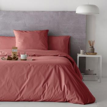 Percale de coton Housse de couette Guy Laroche 140x200 cm rose foncé