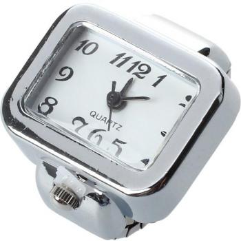 White Quartz Jewelry Watch Ring