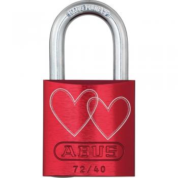 ABUS Vorhängeschloss Rot Aluminium 72/40
