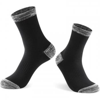 Calcetines de algodón para hombre, 5 pares, color negro y blanco, talla grande EU 38-48