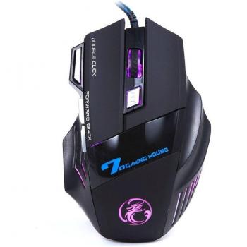 Ratón Óptico Gaming 3200 DPI, LED Azul, 7 Dotes, USB