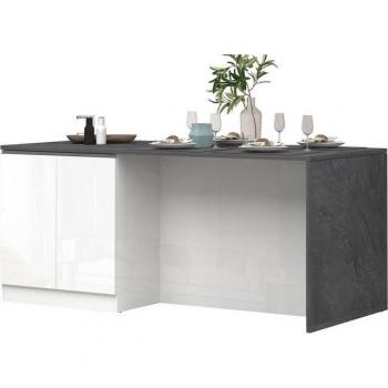 Isola da Pranzo e Lavoro SOLE 200x90 – Design Bianco