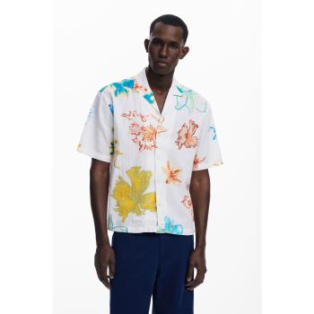 T-shirt homme Desigual feuilles Blanc L