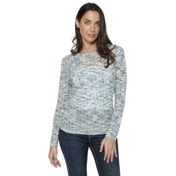 Jersey de moda actual para mujer con cuello barca