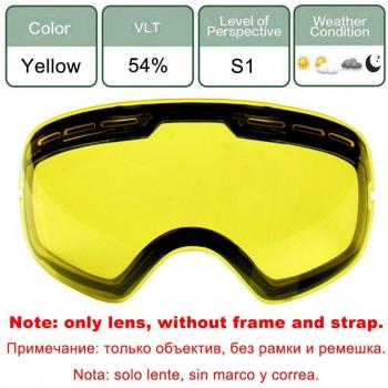 LOCLE Ski Goggles Lens UV400 for Low Light Conditions