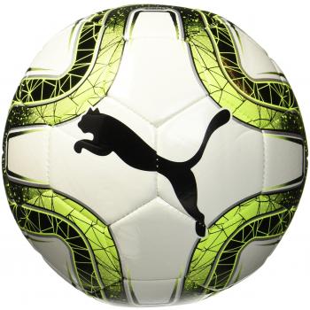 Puma Final 6 MS Fußballtrainingsschuhe – Weiß & Lemon Tonic Black, EU 5