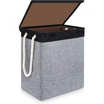 Collapsible Large Laundry Basket with Lid