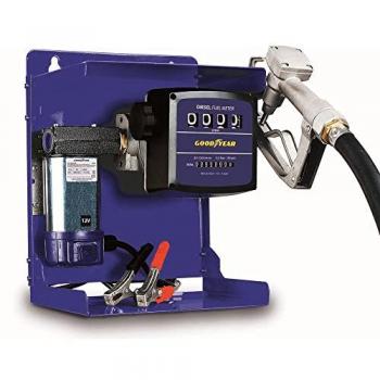 Bomba trasvase gasoil Goodyear 12V 50L/min con filtro y soporte