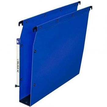 Scaffale sospeso per documenti in plastica, azzurra