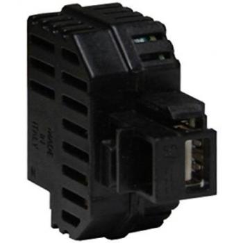 ALIMENTATORE DA INCASSO USB BIANCO 2.1A