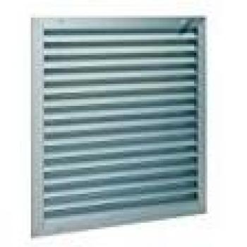 Grille extérieure murale en aluminium anodisé pour air neuf vicié AWA 251 300x300mm