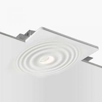 Luminaire Plâtre Ondulant 300x300mm GU10