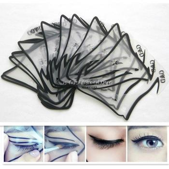 Wiederverwendbare Eyeliner-Vorlagen für Katzenaugen