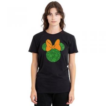 Minnie Mouse Clover‑Ear Celebration Top – Black