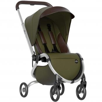 Poussette Mima Zigi Olive – Style Vert, Confort Compact, Roues Transparente