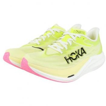 Hoka Rocket X 3 Verde Giallo Unisex Running Shoes EU 46 2/3