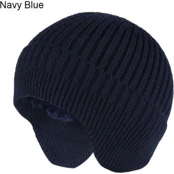 Thermal Wool Beanie Hat for Men with Ear Flaps