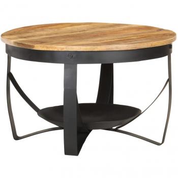 Table basse Ø68x43 cm en bois naturel de manguier