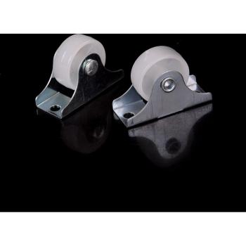 ZLinKJ 2 Pcs Plastic Swivel Wheels for Platform Trolleys