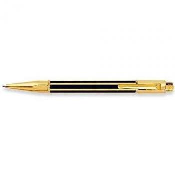 Bolígrafo Caran d'Ache Varius Laca China Negra con Acabado en Oro y Estuche