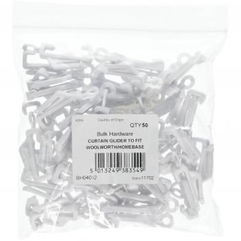 Track‑Fit Curtain Glide Hooks – 50 Piece Set