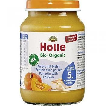 Potitos de Calabaza y Pollo Holle 4 Meses