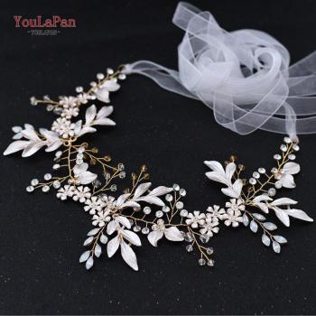 Champagne Gold Wedding Sash with Red Rhinestones