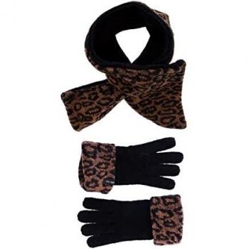 Bufanda Risti y Guantes de Don Algodón, Estilo Animal Print