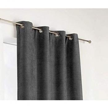 Cortina Linder Alaska gris oscuro 140x260 cm