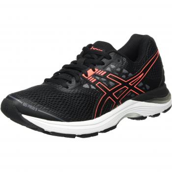 Asics Gel-Pulse 9, Chaussures de Gymnastique Femme, Noir (Black / Flash Coral / Carbon), 37 EU