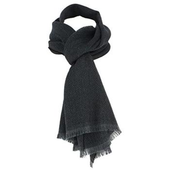 Echarpe Tony&Paul – Chevrons Noirs – 100% Laine Australienne