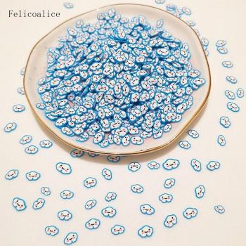Nuages Sourire en Argile Polymère pour Nail Art et Coques